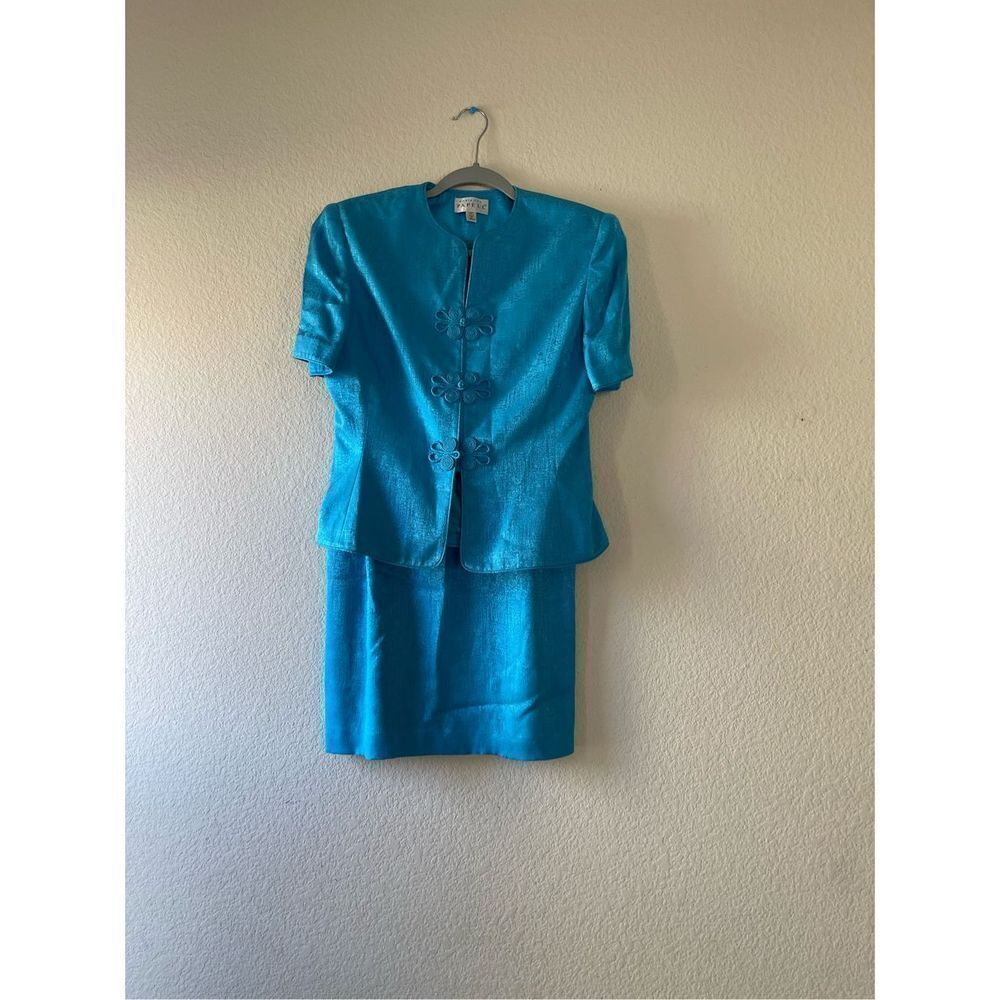 Vintage Adrianna‎ papell 100% silk set